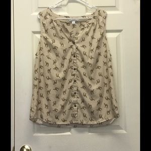 Cute camel tank top