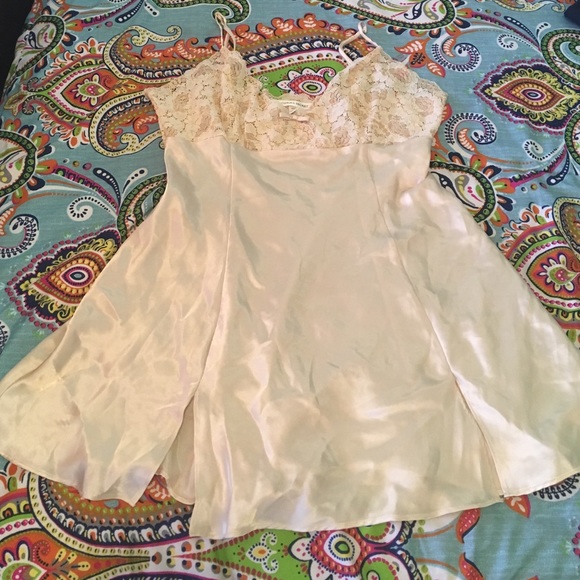 Medium Victoria Secret Nightgown Champagne.