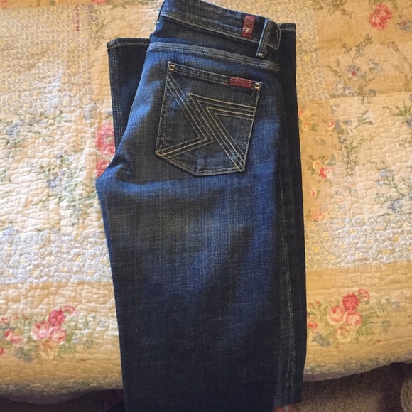 LONG 7 For All Man Kind jeans size 27 bootcut