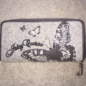 Juicy Couture Velour Zip Around Wallet