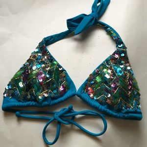 New Small Victorias secret bikini top sequins