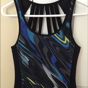 Fabletics by Kate Hudson strappy back top.