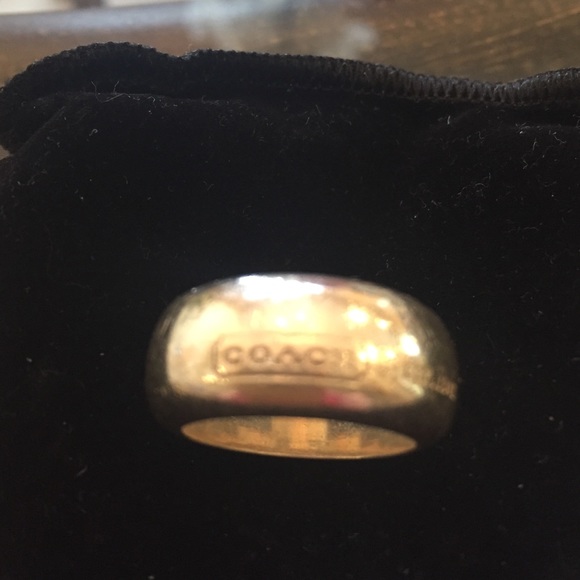 Coach sterling silver ring