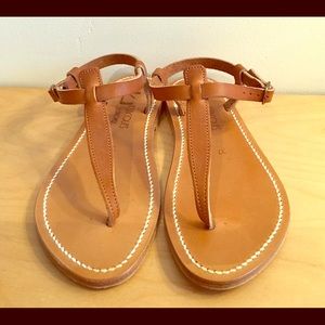 K. Jacques Picon Natural leather sandal