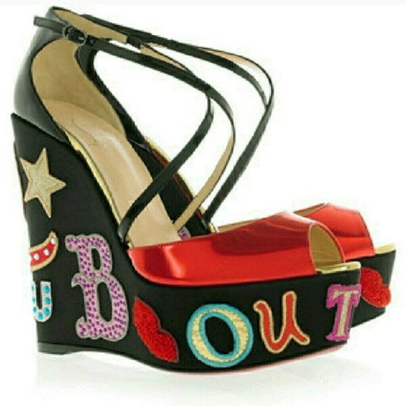 🛇SOLD🚫Christian Louboutin 'Loubi Zeppa 140'