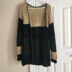 Free People stripped sweater cardigan