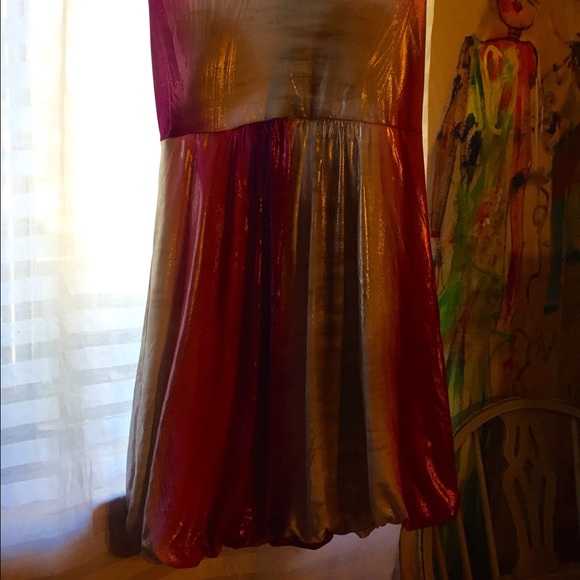 Shimmery multi color halter dress - Picture 2 of 3