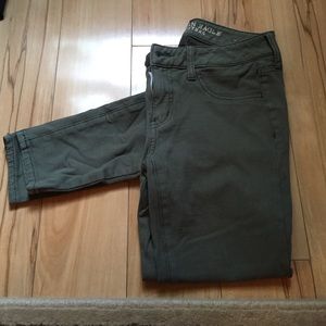 AE Olive Green Jeggings