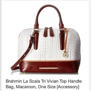 Brahmin Vivian - Macaroon LaScala Tri texture bag