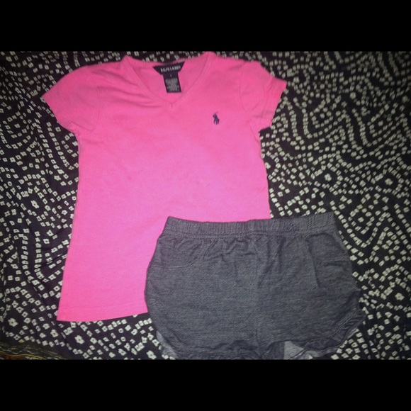 Girls size 4 Ralph Lauren Cute Girl shorts Ruffles