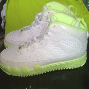 Neon green Jordan