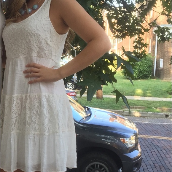 Lace detail dress