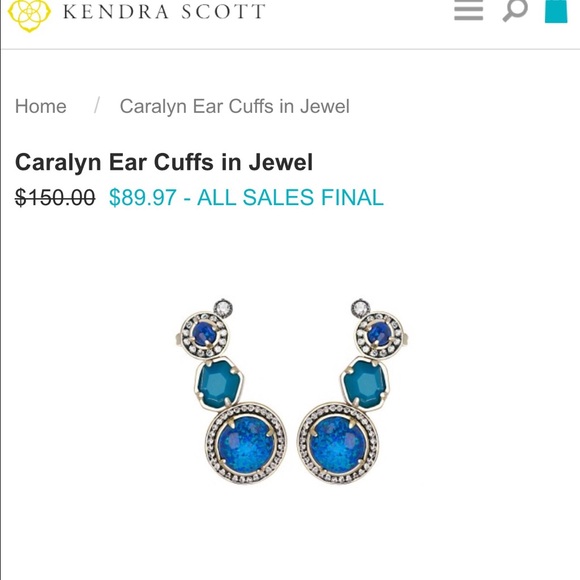 Kendra Scott Caralyn ear climbers- Jewel