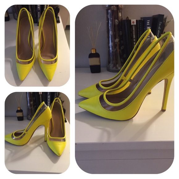 Canary yellow Asos pumps