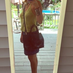 Vegan Leather Cross Body Bag