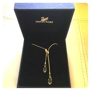 Swarovski double pendant necklace