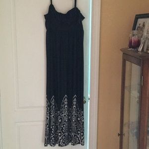 Black maxi dress