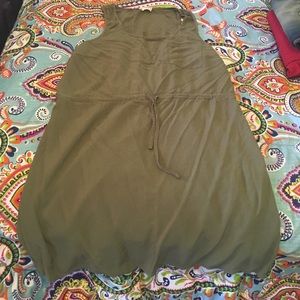 Army green Pink Republic mini dress.