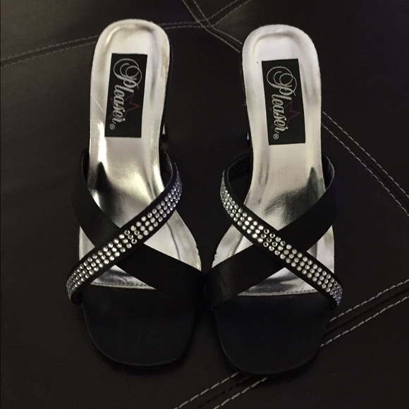 Pleaser black heels