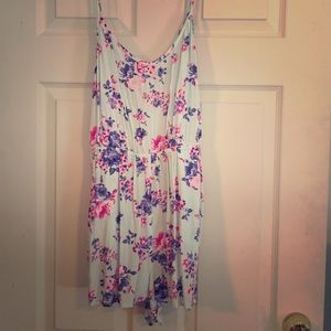 Strappy Back Floral Romper