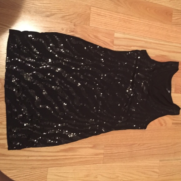 Sexy black sequins dress/ shirt