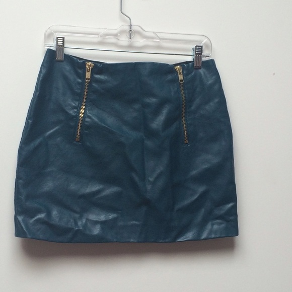 H&M faux leather miniskirt