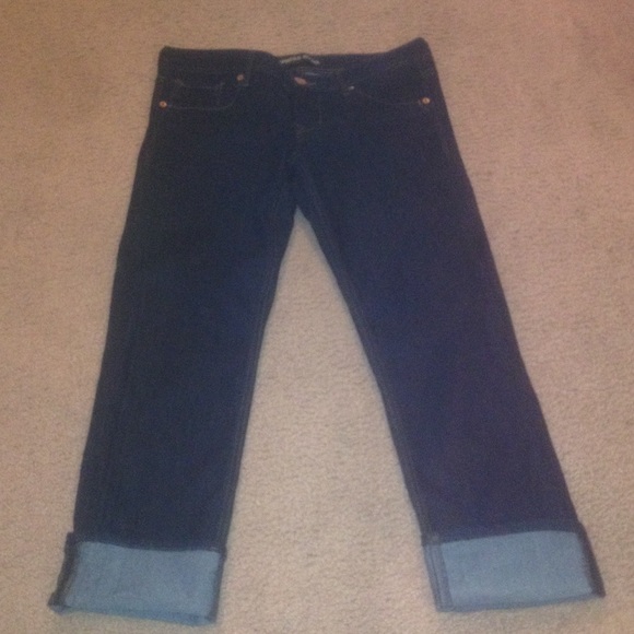 Express Cropped Skinny Stella Low Rise Size 6