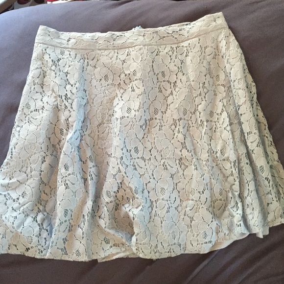 Light Blue Lace Skirt
