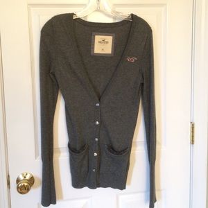 Gray cardigan