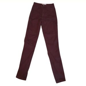 American Apparel Burgundy Jeans