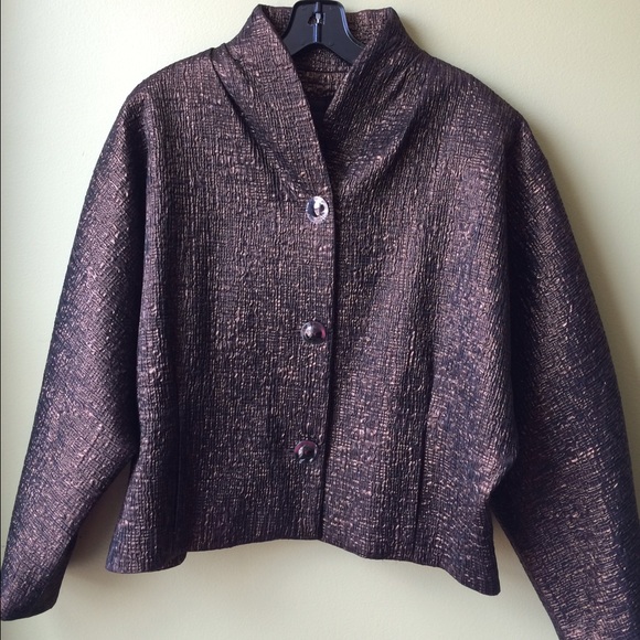 W by Worth Bronze textured jacket.