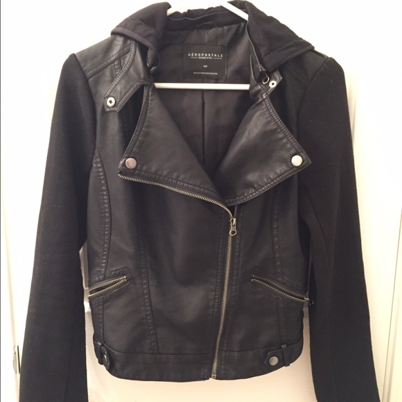 Black leather jacket