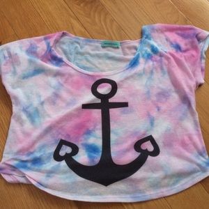 Crop top with anchor