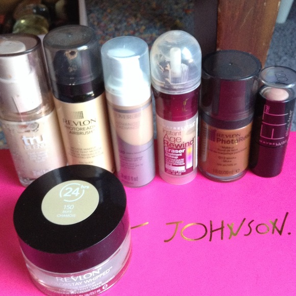 Lot of 7 Drugstore Foundations