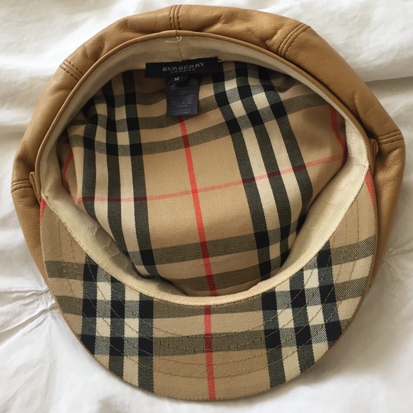 Classic Burberry leather hat