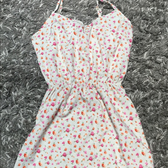 Tan flower dress