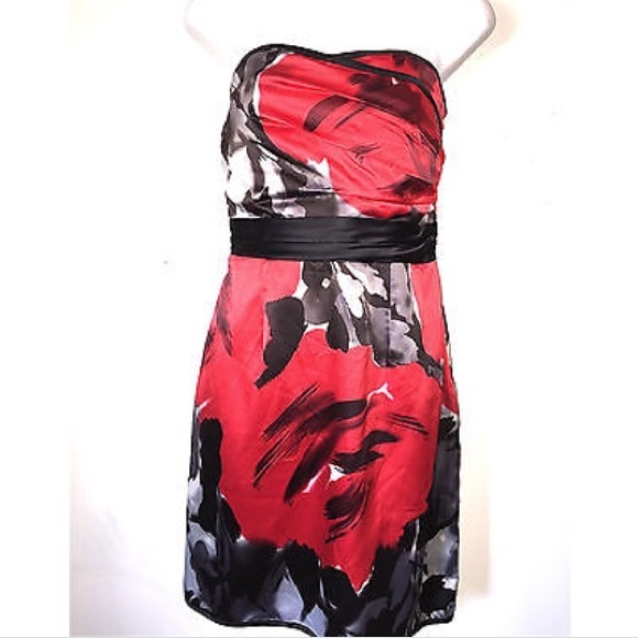 The Limited red and black dress