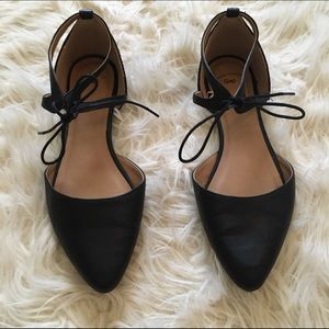 Ballerina lace up flats