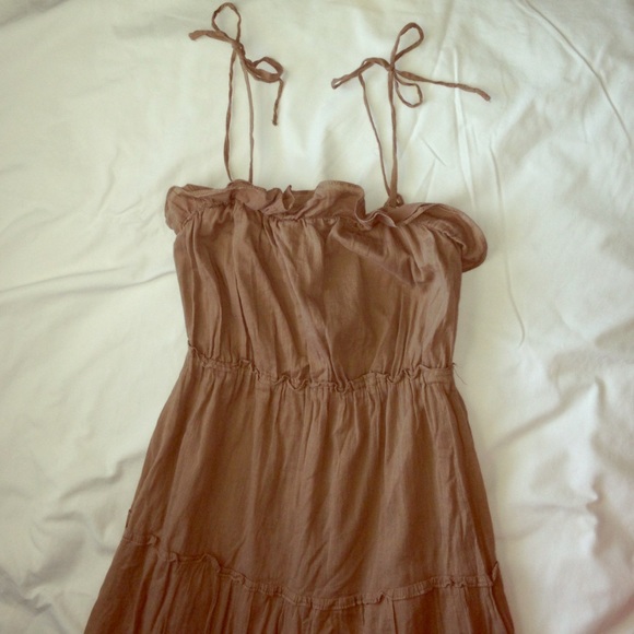 A-line Dress in Taupe
