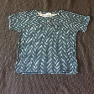 Teal printed Old Navy t-shirt XS