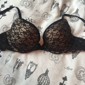 Black Lace Bra