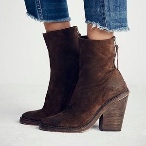 Free People Marquis Bootie Dark Brown Size 38
