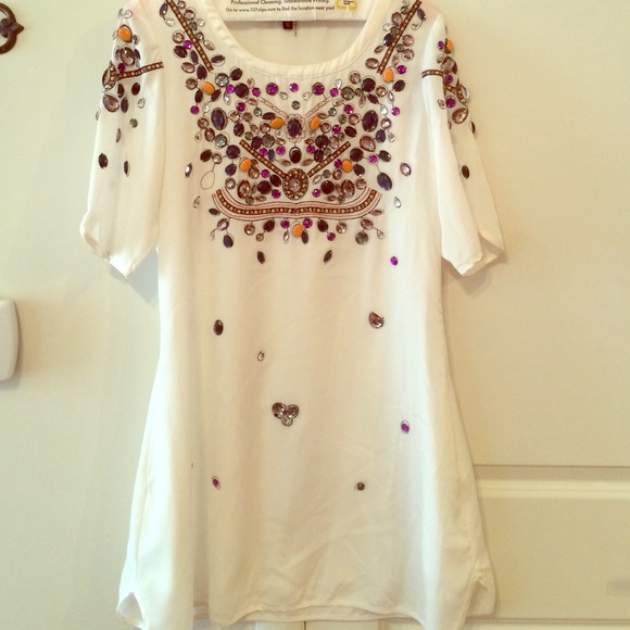 PERFECT SUMMER - Black brand white dress