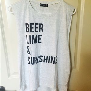 Beer Lime and Sunshine Tank