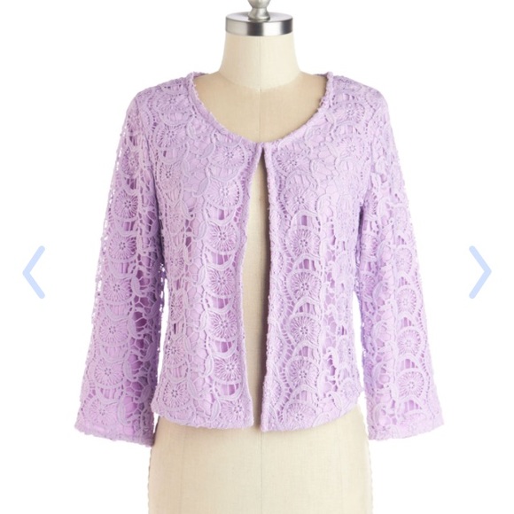 Honors and Upwards Lilac Jacket Modcloth Lace