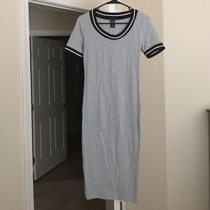 Cool Grey Cotton Dress