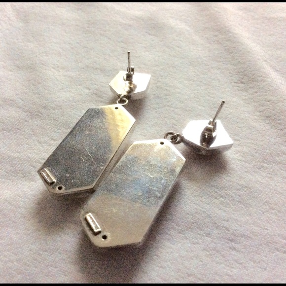 Sterling Silver Earrings 2" long - Picture 2 of 3
