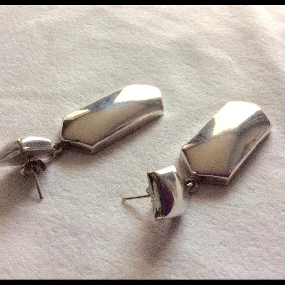 Sterling Silver Earrings 2" long - Picture 3 of 3