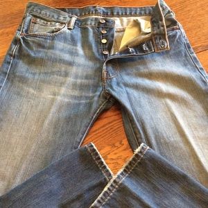 Men's Levis 501 Button Fly Jeans