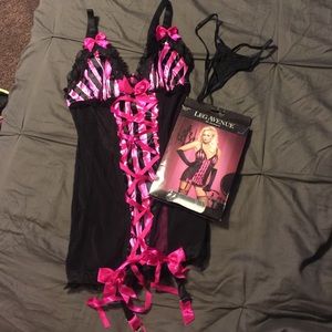 Leg Avenue Sexy nighty - 2 pc set. size large
